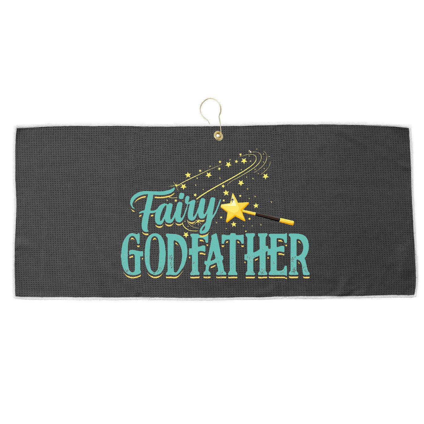 Fairy Godfather Magical Imaginary Being Fiction Fairy Large Microfiber Waffle Golf Towel