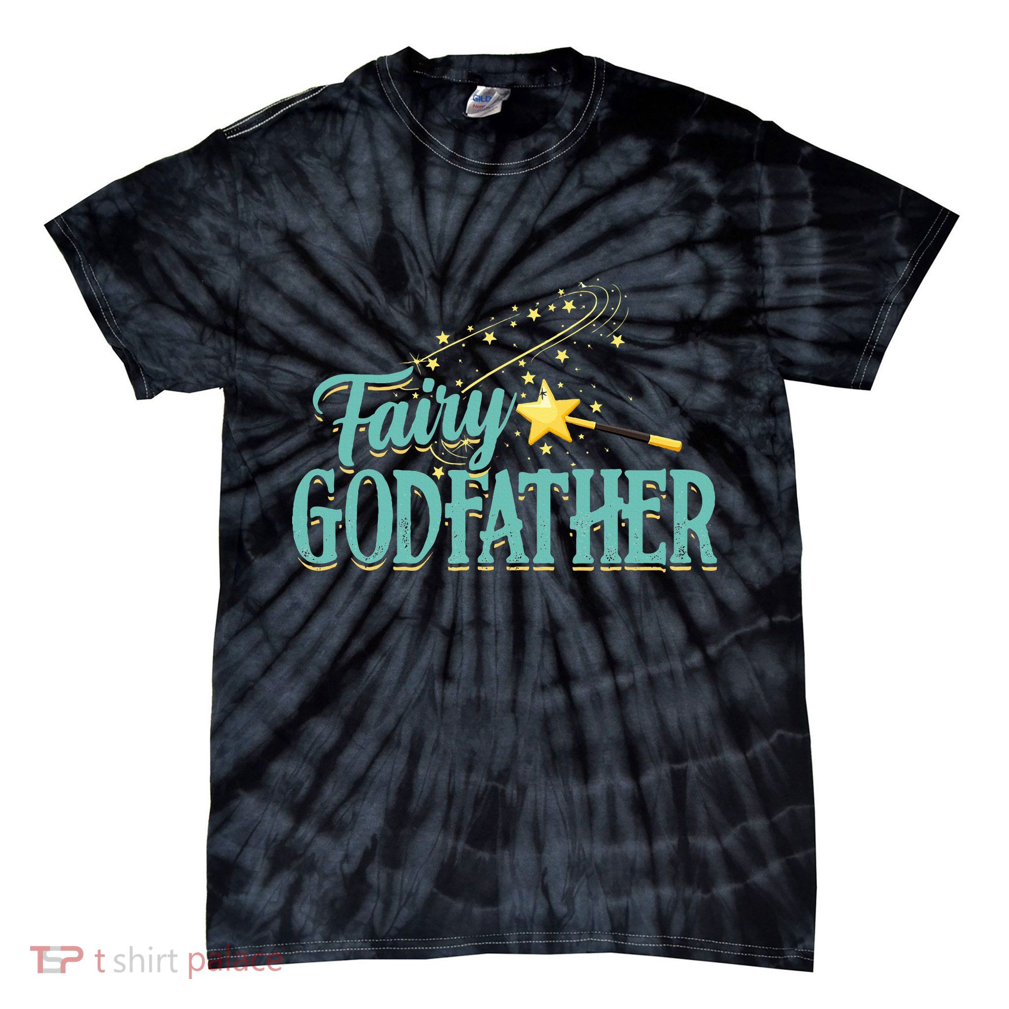 Fairy Godfather Magical Imaginary Being Fiction Fairy Tie-Dye T-Shirt