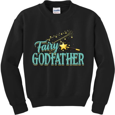 Fairy Godfather Magical Imaginary Being Fiction Fairy Kids Sweatshirt