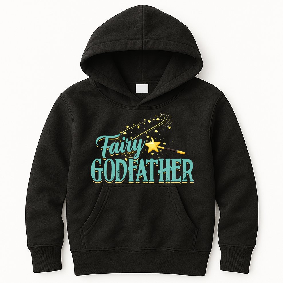 Fairy Godfather Magical Imaginary Being Fiction Fairy Kids Hoodie