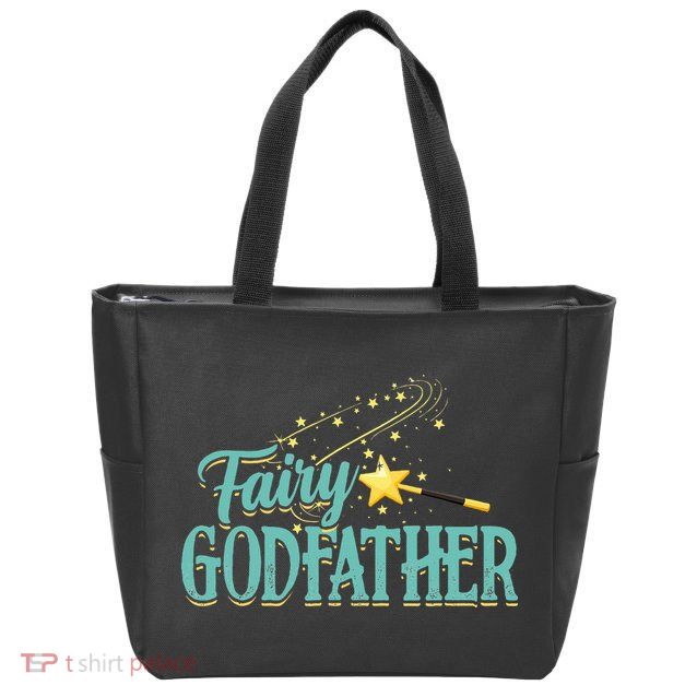 Fairy Godfather Magical Imaginary Being Fiction Fairy Zip Tote Bag
