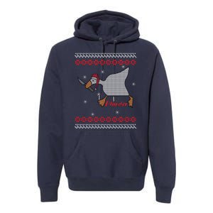 Funny Goose Murder For Xmas Premium Hoodie