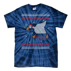 Funny Goose Murder For Xmas Tie-Dye T-Shirt