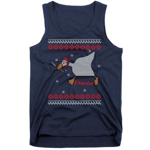 Funny Goose Murder For Xmas Tank Top