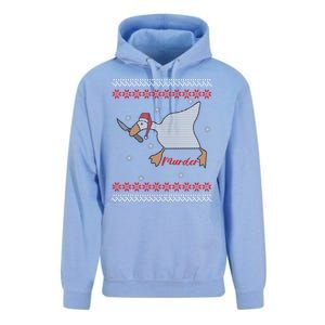 Funny Goose Murder For Xmas Unisex Surf Hoodie