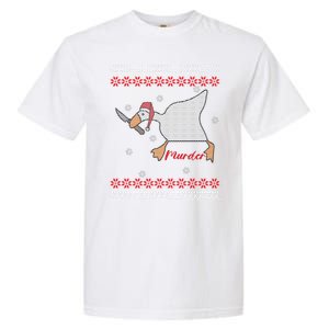 Funny Goose Murder For Xmas Garment-Dyed Heavyweight T-Shirt