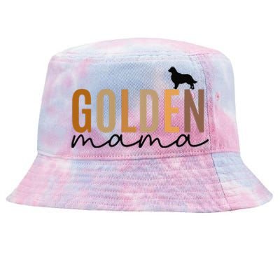 Funny Golden Mama Golden Retriever Dog Lover Gift Golden Mom Dog Owner Tie-Dyed Bucket Hat