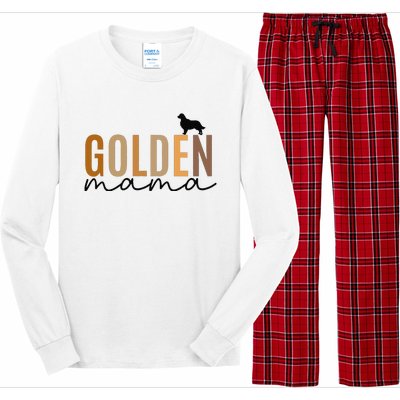 Funny Golden Mama Golden Retriever Dog Lover Gift Golden Mom Dog Owner Long Sleeve Pajama Set