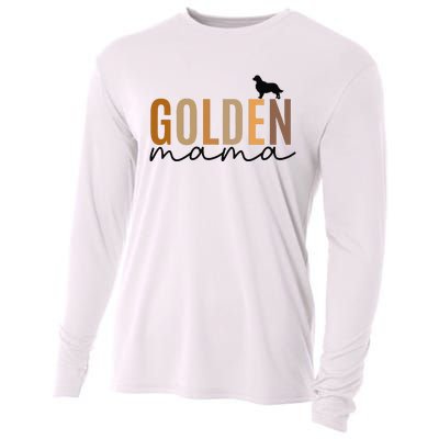 Funny Golden Mama Golden Retriever Dog Lover Gift Golden Mom Dog Owner Cooling Performance Long Sleeve Crew