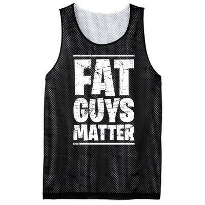 Fat Guys Matter Funny Mesh Reversible Basketball Jersey Tank