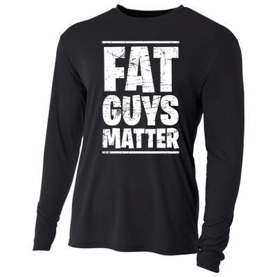 Fat Guys Matter Funny Cooling Performance Long Sleeve Crew