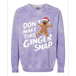 Fun Gingerbread Man Christmas & Women Graphic Colorblast Crewneck Sweatshirt