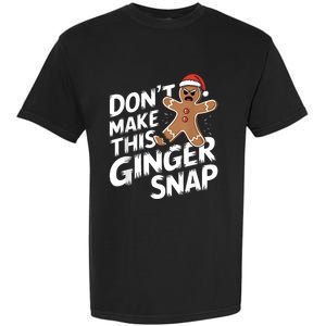 Fun Gingerbread Man Christmas & Women Graphic Garment-Dyed Heavyweight T-Shirt