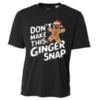 Fun Gingerbread Man Christmas & Women Graphic Cooling Performance Crew T-Shirt