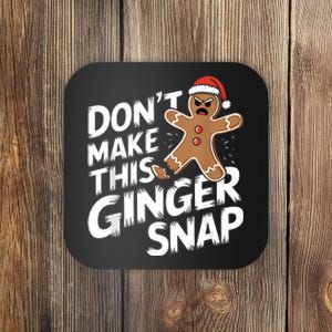 Fun Gingerbread Man Christmas & Women Graphic Coaster