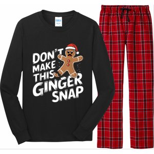 Fun Gingerbread Man Christmas & Women Graphic Long Sleeve Pajama Set