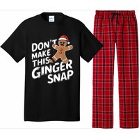 Fun Gingerbread Man Christmas & Women Graphic Pajama Set