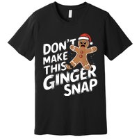 Fun Gingerbread Man Christmas & Women Graphic Premium T-Shirt