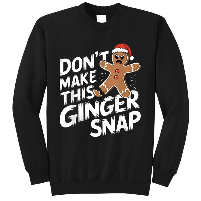 Fun Gingerbread Man Christmas & Women Graphic Tall Sweatshirt