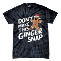 Fun Gingerbread Man Christmas & Women Graphic Tie-Dye T-Shirt