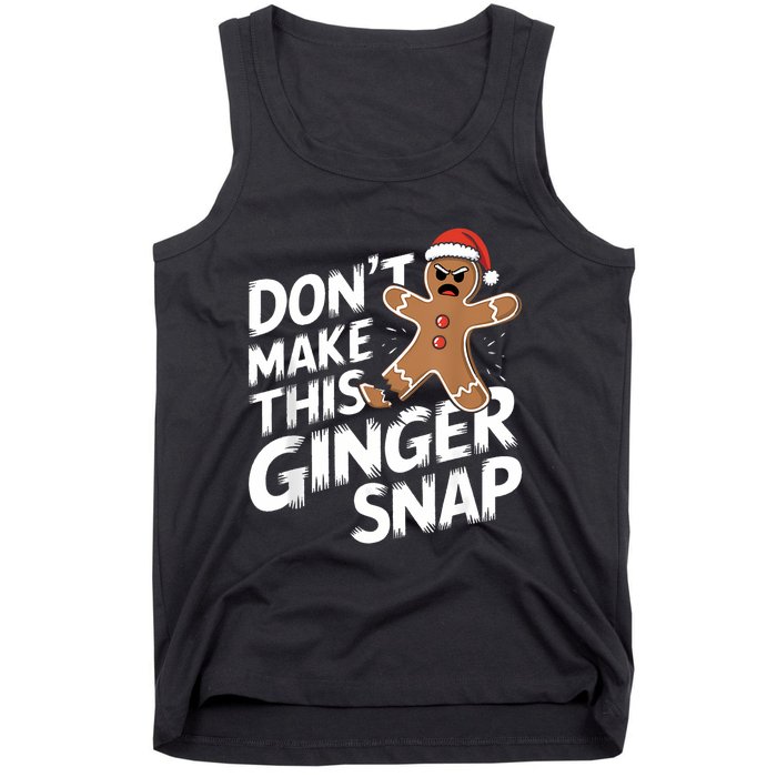 Fun Gingerbread Man Christmas & Women Graphic Tank Top