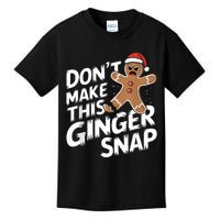 Fun Gingerbread Man Christmas & Women Graphic Kids T-Shirt