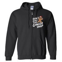 Fun Gingerbread Man Christmas & Women Graphic Full Zip Hoodie