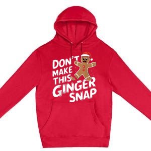 Fun Gingerbread Man Christmas & Women Graphic Premium Pullover Hoodie