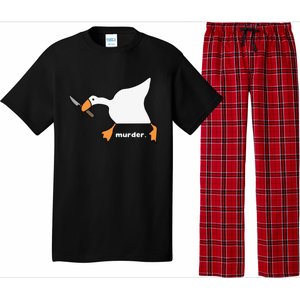 Funny Goose Murder Pajama Set