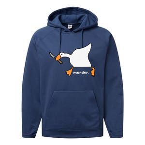 Funny Goose Murder Performance Fleece Hoodie