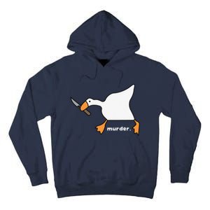 Funny Goose Murder Tall Hoodie