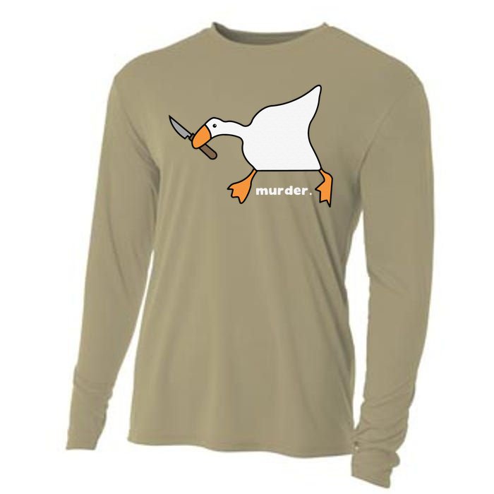 Funny Goose Murder Cooling Performance Long Sleeve Crew