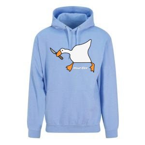 Funny Goose Murder Unisex Surf Hoodie