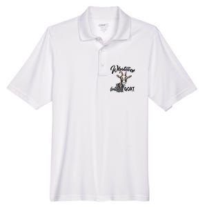 Funny Goat Mom Whatever Floats Your Goat Farming Mom Gift Men's Origin Performance Pique Polo