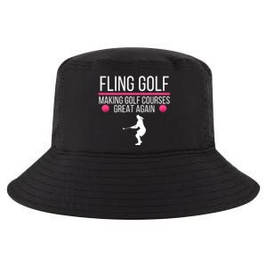 Fling Golf Making Golf Courses Great Again Funny Fling Golf Retro Fling Golf Cool Comfort Performance Bucket Hat