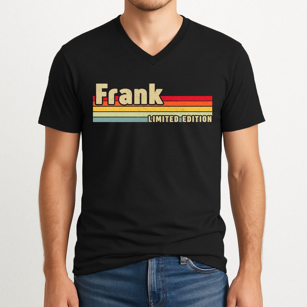 Frank Gift Name Personalized Birthday Funny Christmas V-Neck T-Shirt