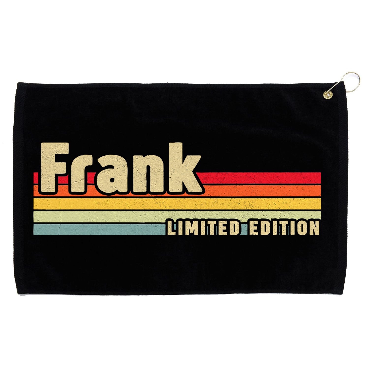 Frank Gift Name Personalized Birthday Funny Christmas Grommeted Golf Towel
