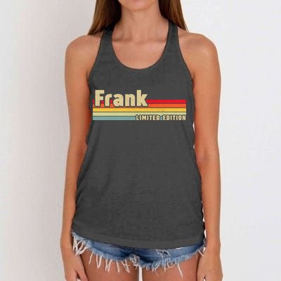 Frank Gift Name Personalized Birthday Funny Christmas Women's Knotted Racerback Tank