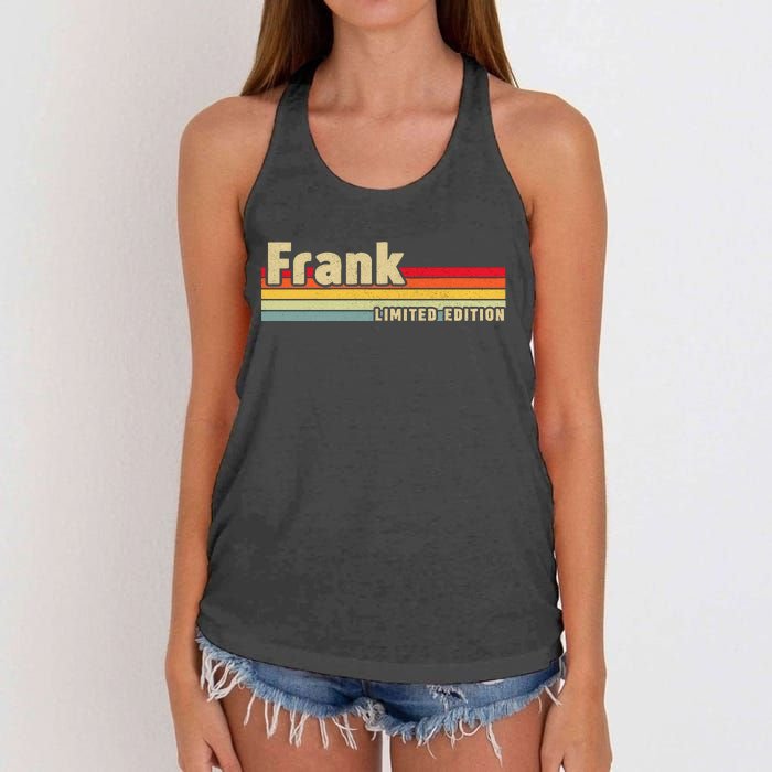 Frank Gift Name Personalized Birthday Funny Christmas Women's Knotted Racerback Tank