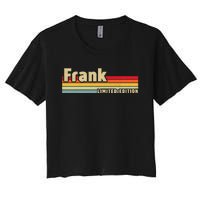 Frank Gift Name Personalized Birthday Funny Christmas Women's Crop Top Tee