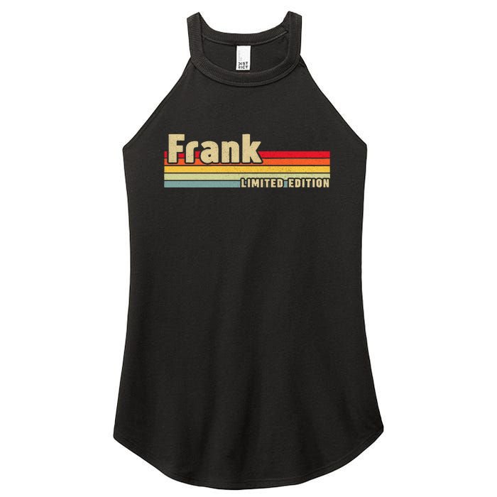 Frank Gift Name Personalized Birthday Funny Christmas Women's Perfect Tri Rocker Tank