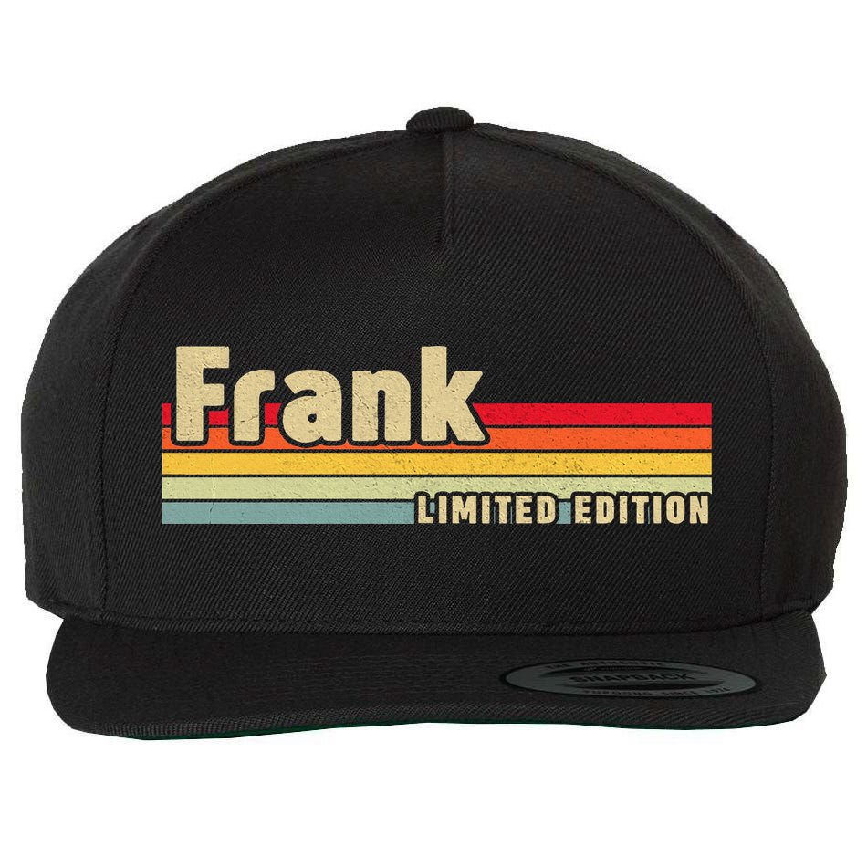 Frank Gift Name Personalized Birthday Funny Christmas Wool Snapback Cap