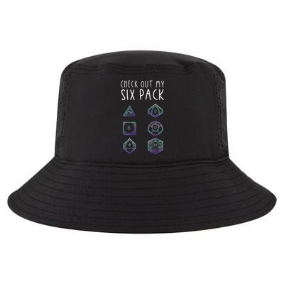 Funny Gamer Nerdy Gamer Tee Check Out Six Pack Cool Comfort Performance Bucket Hat