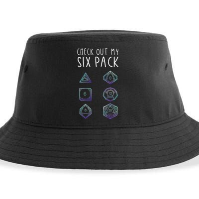 Funny Gamer Nerdy Gamer Tee Check Out Six Pack Sustainable Bucket Hat