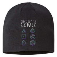 Funny Gamer Nerdy Gamer Tee Check Out Six Pack Sustainable Beanie