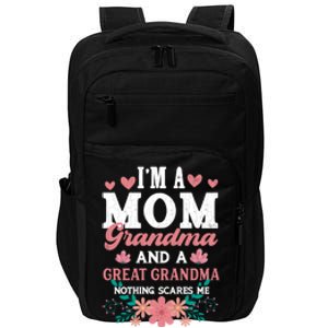 Fun Grandmother Nana Graphic Mom Grandma And Great Grandma Impact Tech Backpack