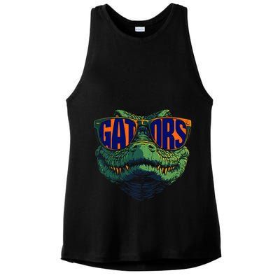 Funny Gators Name Vintage Classic 70s 80s 90s Ladies PosiCharge Tri-Blend Wicking Tank