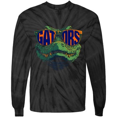 Funny Gators Name Vintage Classic 70s 80s 90s Tie-Dye Long Sleeve Shirt
