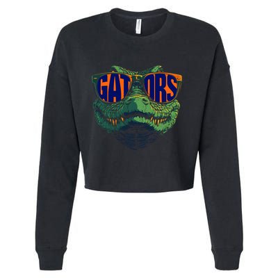 Funny Gators Name Vintage Classic 70s 80s 90s Cropped Pullover Crew