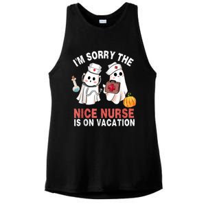 Funny Ghost Nurse Boo Nurse Halloween Costume Nursing Ladies PosiCharge Tri-Blend Wicking Tank